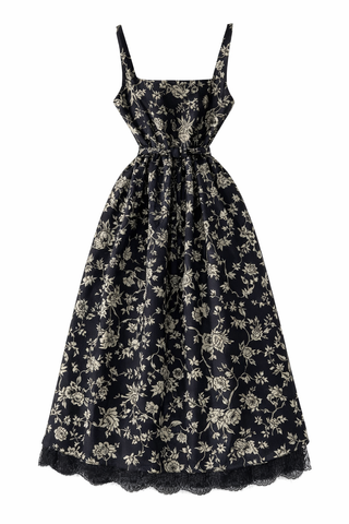 Елегантна рокля с флорален принт – Vintage Chic визия