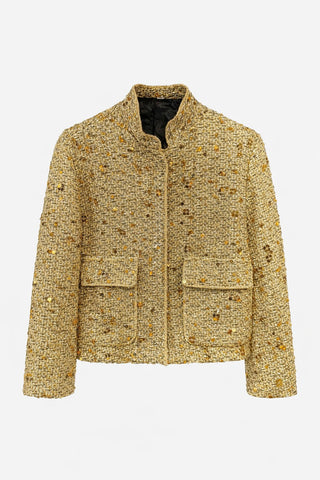 Дамско елегантно сако с пайети – Premium Tweed Style S М