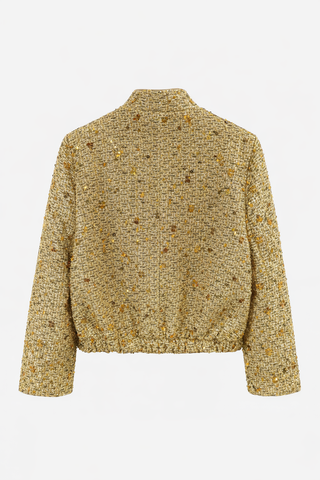 Дамско елегантно сако с пайети – Premium Tweed Style